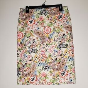 Philosophy Floral Paisley Pencil Skirt- Women- Size 10
